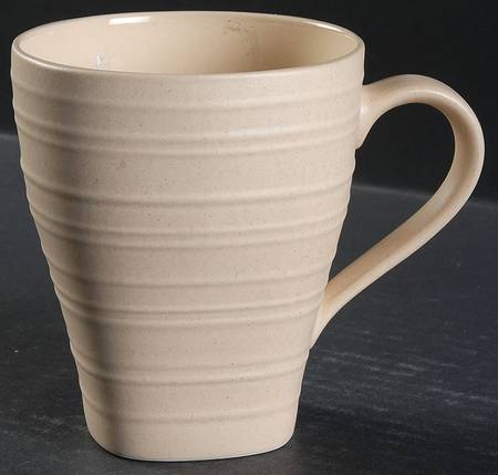 Swirl Square Tan Mug