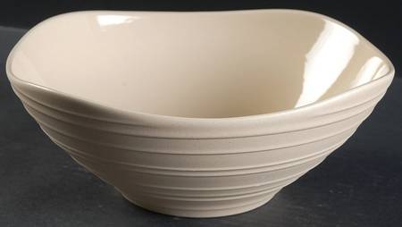 Swirl Square Tan 9" Square Vegetable Bowl