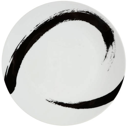 Brushstroke Accent Luncheon Plate