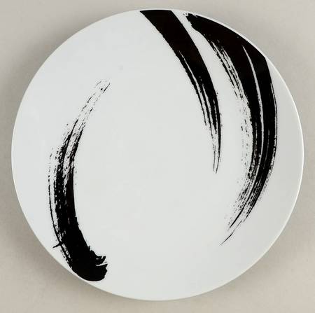 Brushstroke Accent Luncheon Plate