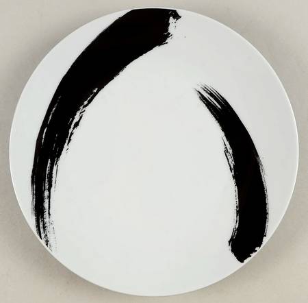 Brushstroke Accent Luncheon Plate