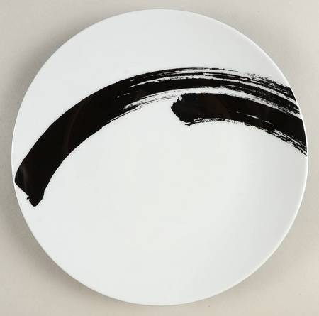 Brushstroke Accent Luncheon Plate