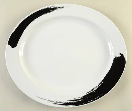 Brushstroke 15" Oval Serving Platter