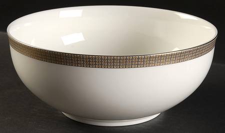 Woven Cable Gold 8" Round Vegetable Bowl
