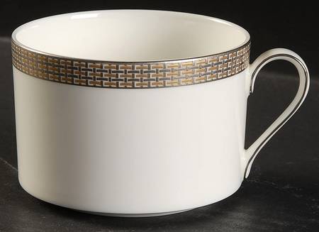 Woven Cable Gold Flat Cup