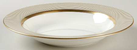Confetti Gold Large Rim Soup Bowl