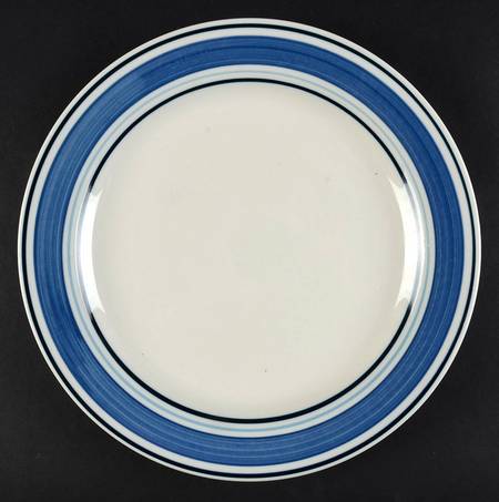 MULTI BAND BLUE Dinner Plate