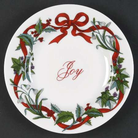 Holiday Garden Canape Plate