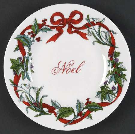 Holiday Garden Canape Plate