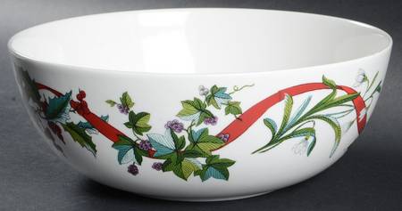 Holiday Garden 9" Round Serving Bowl