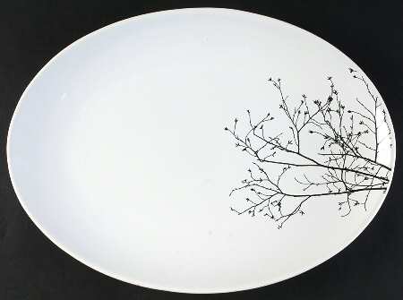 Tree 13" Oval Serving Platter