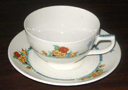 Summer Flat Cup & Saucer Set