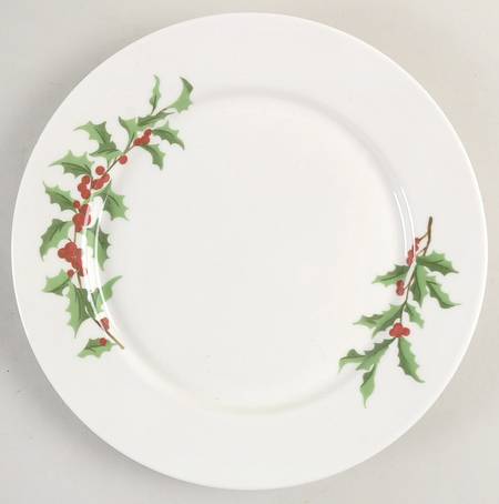 Festive Holly Salad Plate