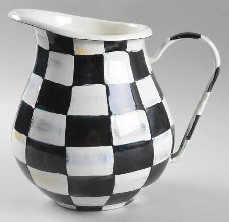 Courtly Check (Enamelware) 96 Oz Pitcher