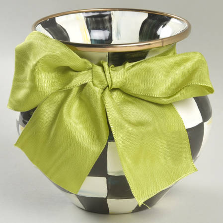 Courtly Check (Enamelware) 4" Vase
