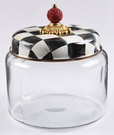 Courtly Check (Enamelware) Medium Glassware Canister