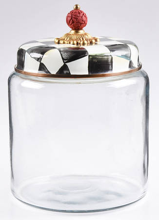 Courtly Check (Enamelware) Large Glassware Canister