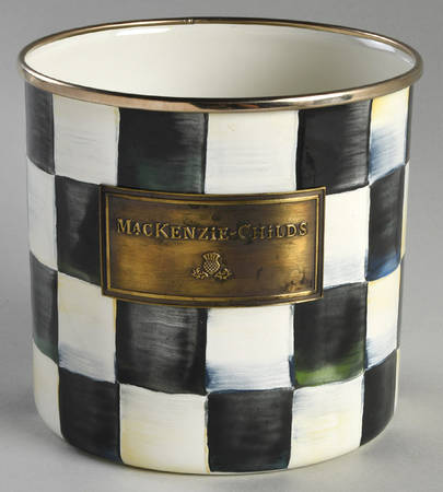 Courtly Check (Enamelware) Small Canister No Lid