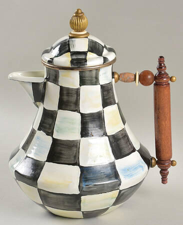 Courtly Check (Enamelware) 64 Oz Jug & Lid
