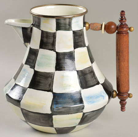 Courtly Check (Enamelware) 64 Oz Jug No Lid