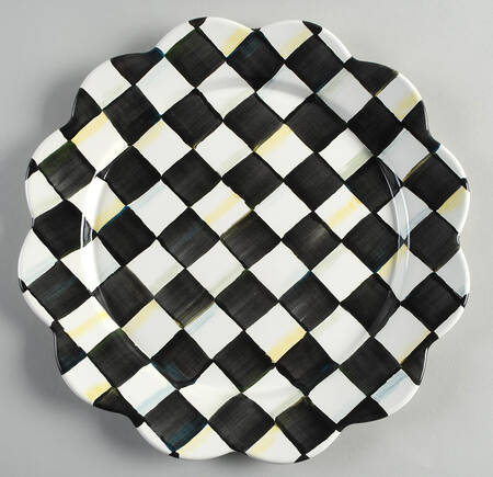 Courtly Check (Enamelware) Dinner Plate