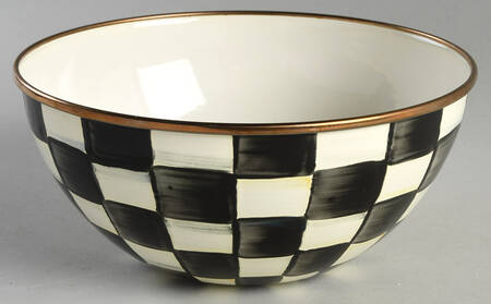 Courtly Check (Enamelware) 7" Round Serving Bowl