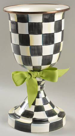 Courtly Check (Enamelware) 12" Vase