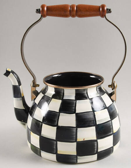Courtly Check (Enamelware) Large Kettle No Lid