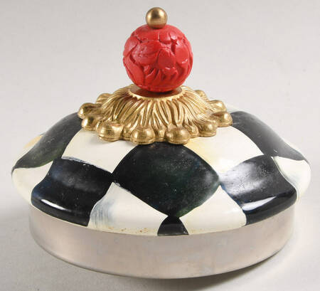 Courtly Check (Enamelware) Lid for Large Kettle