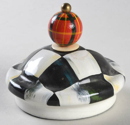 Courtly Check (Enamelware) Lid for Sugar Bowl