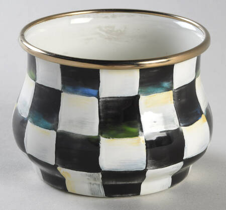 Courtly Check (Enamelware) Sugar Bowl No Lid