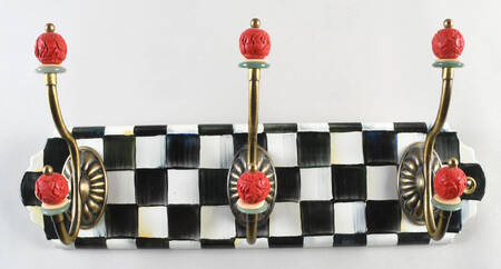 Courtly Check (Enamelware) Triple Hook