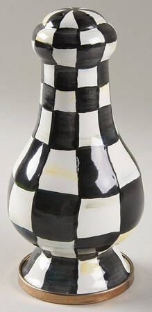 Courtly Check (Enamelware) Tall Salt Shaker