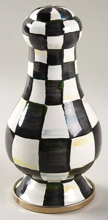 Courtly Check (Enamelware) Tall Pepper Shaker