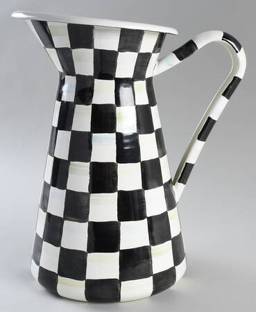 Courtly Check (Enamelware) 136 Oz Pitcher
