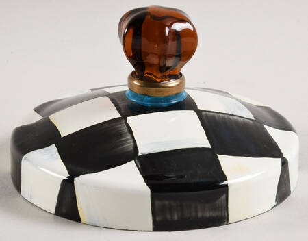 Courtly Check (Enamelware) Lid for Penny Candy Jar