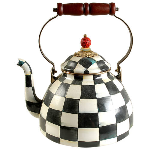 Courtly Check (Enamelware) Kettle & Lid