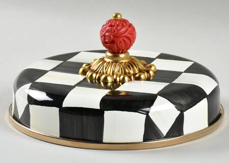 Courtly Check (Enamelware) Lid for Large Glassware Canister