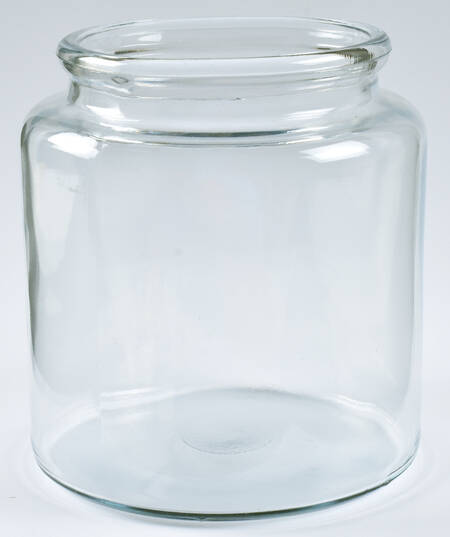 Courtly Check (Enamelware) Large Glassware Canister No Lid