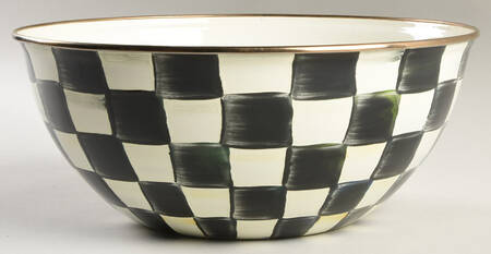 Courtly Check (Enamelware) 11" Round Serving Bowl