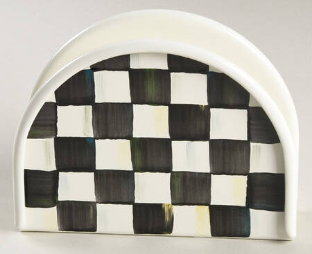 Courtly Check (Enamelware) Napkin Holder