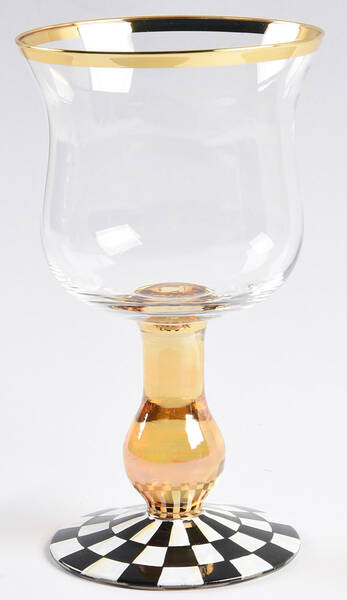 Courtly Check (Enamelware) Glassware Wine Goblet