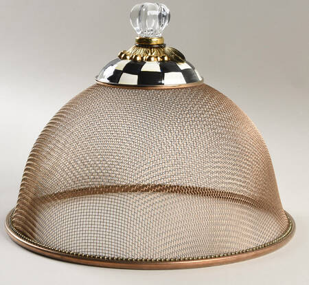 Courtly Check (Enamelware) Mesh Food Cover Dome