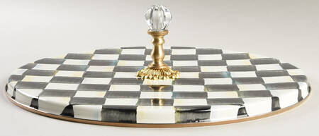 Courtly Check (Enamelware) Handled Cheese Board