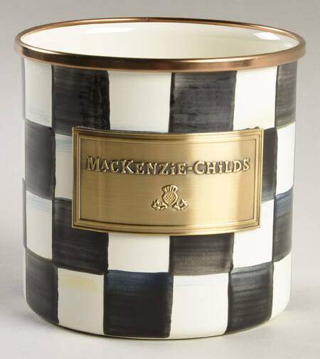 Courtly Check (Enamelware) Mini Canister No Lid
