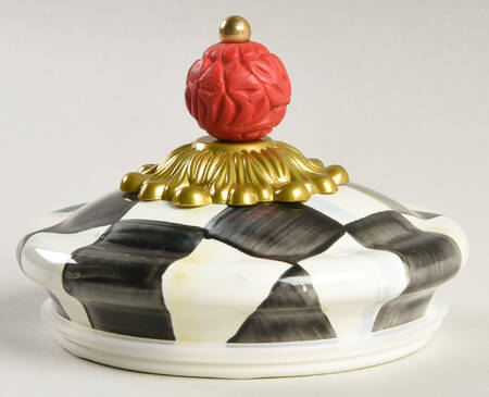 Courtly Check (Enamelware) Lid for Mini Canister