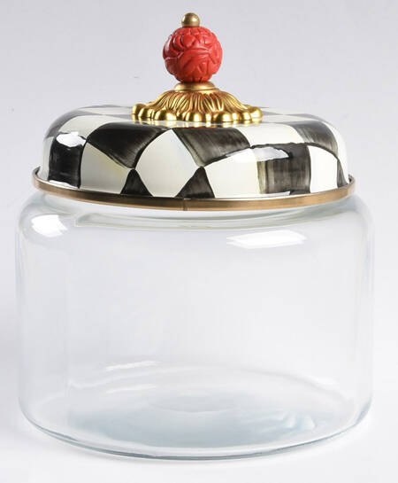Courtly Check (Enamelware) Small Glassware Canister