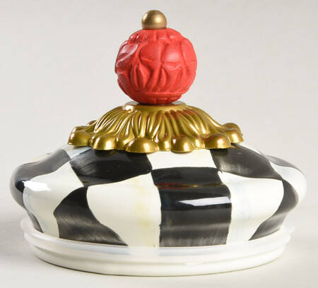 Courtly Check (Enamelware) Lid for Demi Canister
