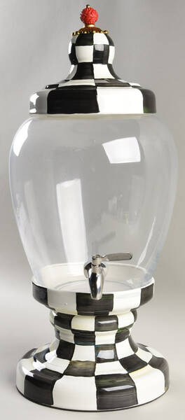 Courtly Check (Enamelware) Beverage Dispenser & Lid