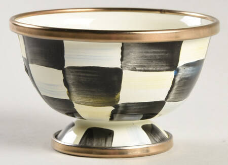 Courtly Check (Enamelware) Open Sugar Bowl